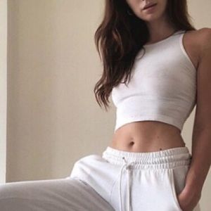 NWT White American Apparel crop top